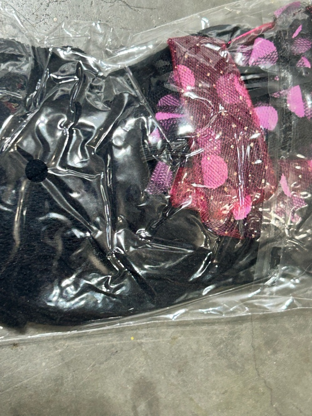 Rubie's 80s Diva Material Girl Black and Pink Costume Set | Women’s Size 10-12 - Picture 6 of 15